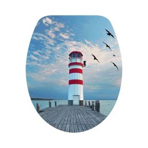 Moderna tiskana WC sedeža